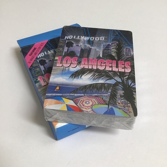 Los Angeles CA Playing Cards NEW SEALED 2014 City Scenes With 52 Fun Facts Retro - Picture 3 of 6